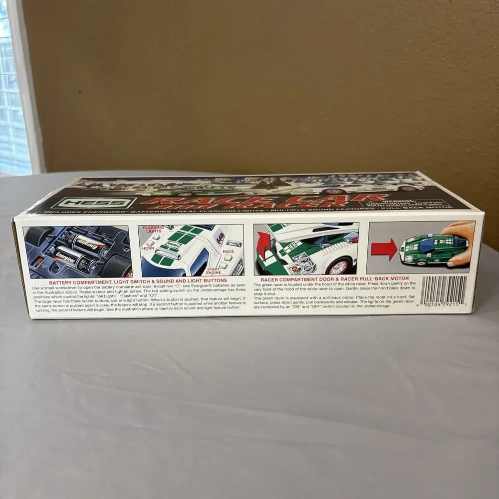 Hess 2009 Race Car and Racer Toy w/ Lights & Sounds In Box Holiday Edition